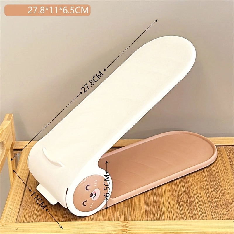 Adorable Bear Design Solid Color Plastic Organizer Rack | Home Storage & Organization