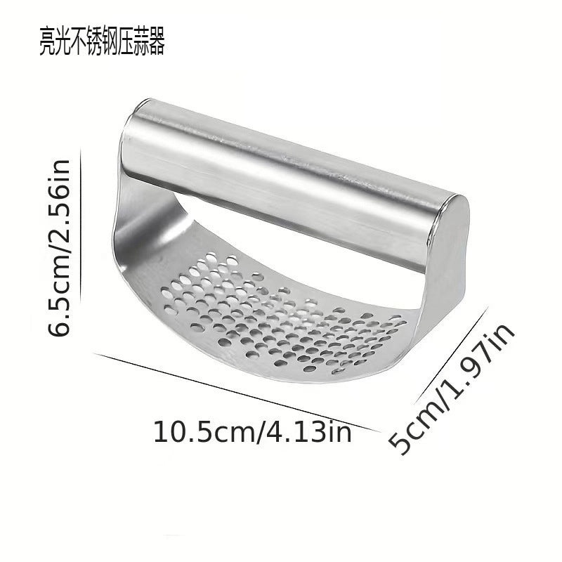 Stainless Steel Garlic Press Manual Crusher Garlic Peeler Clip Kitchen Tool|Kitchen Tools & Gadgets