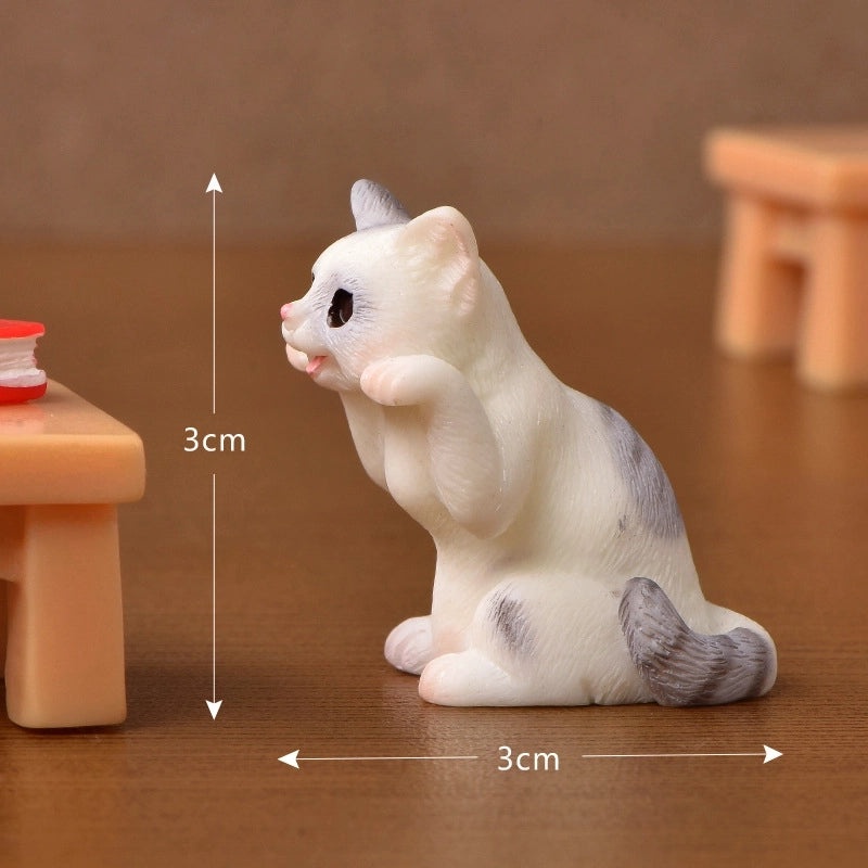 Adorable Cat Resin Figurines Decorative Home Accents|Home Decor