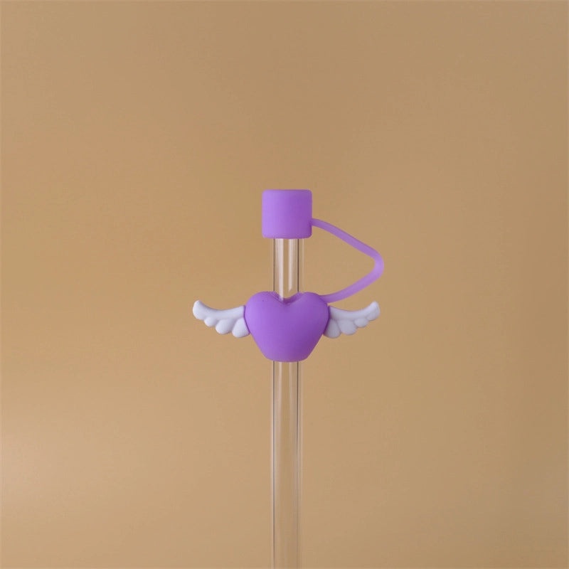 10mm Glass Straw Dust Cover Stainless Steel Cap for Large Diameter Straws Milk Tea Accessories|Drinkware Accessories