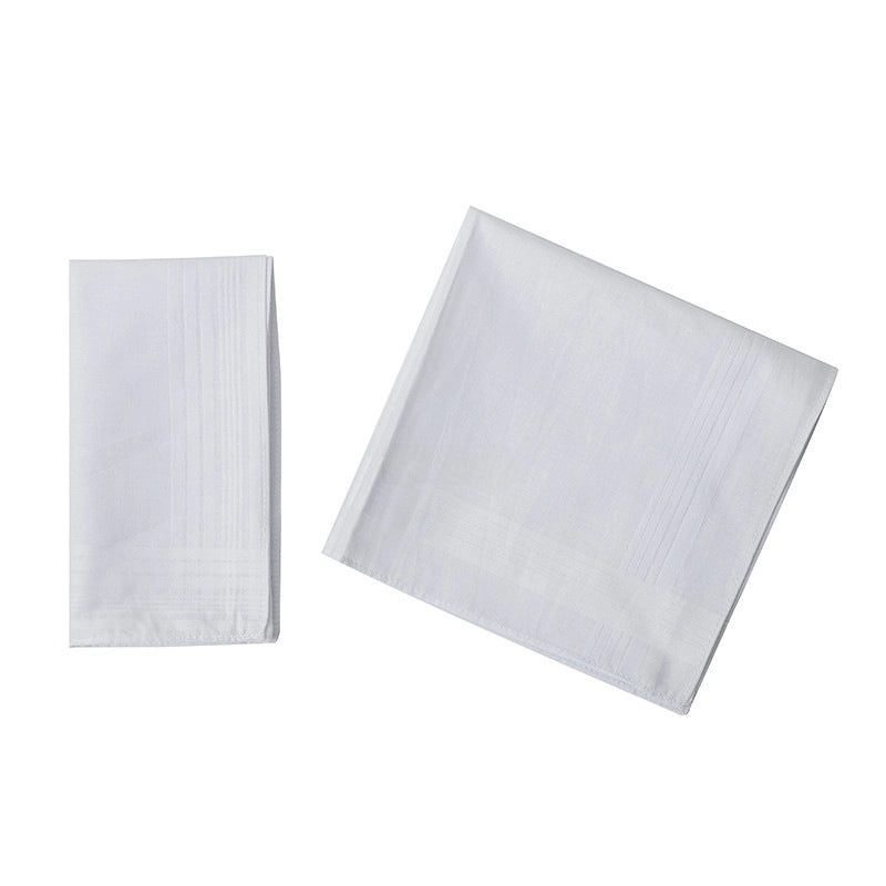 White 40cm Cotton Satin Handkerchief Square DIY Custom Logo Printed Handkerchief | Handkerchiefs & Accessories