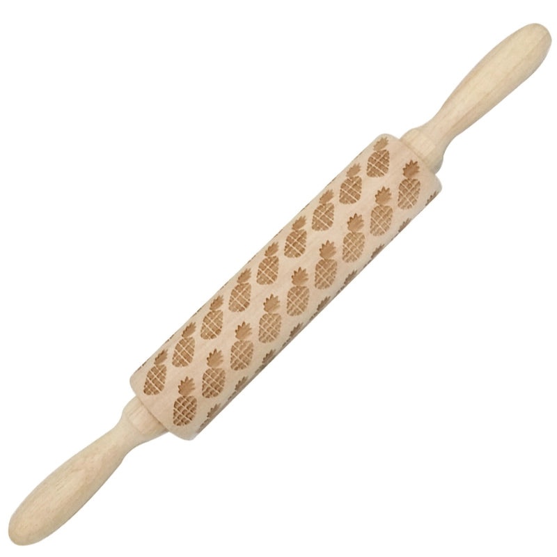 Christmas Elk Cartoon Rolling Pin Ethnic Style Theaceae Muhe | Kitchen Utensils & Baking Tools