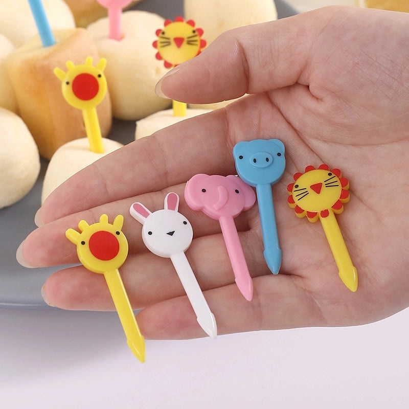 Cartoon Fruit Mini Fork Japanese Style Cute Kids Snack Pick|Kitchen & Dining Accessories