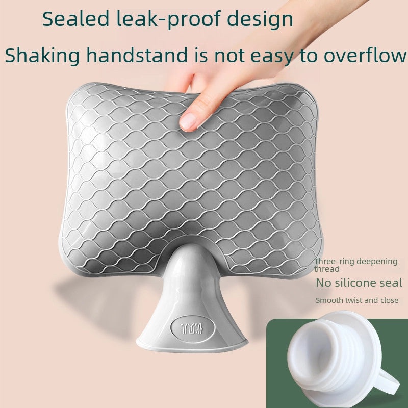 Cute PVC Zipper Hot Water Bag for Belly and Hand Warmth Explosion-Proof Hand Warmer | Home & Living