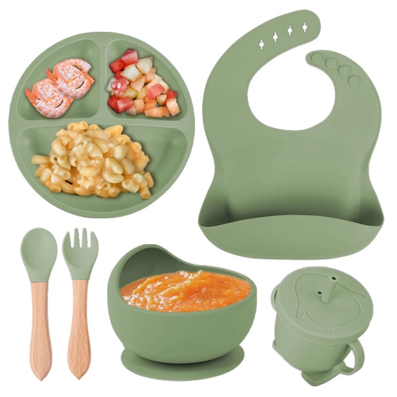 Baby Silicone Tableware Set for Toddlers | Baby Feeding Supplies
