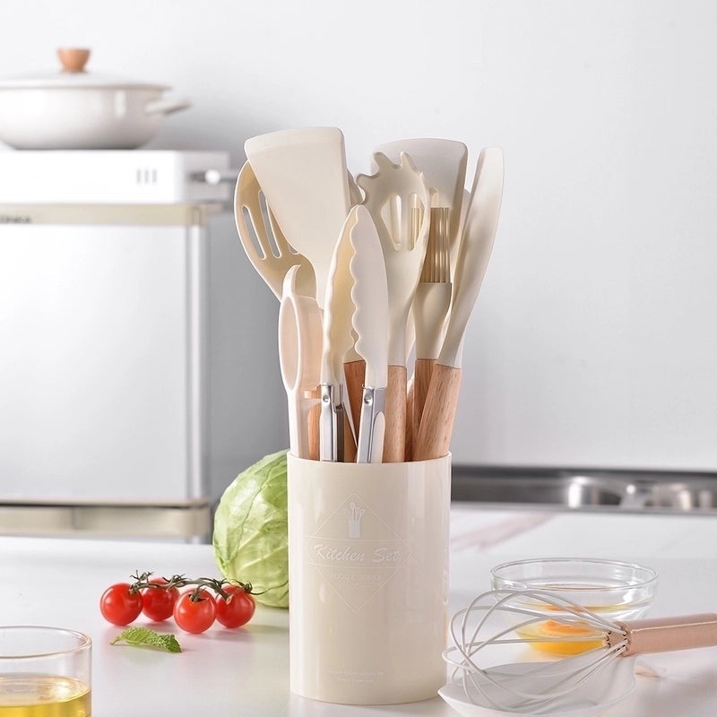 Silicone BBQ Spatula Set with Minimalist Color Block Design|Kitchen Utensils & Tools