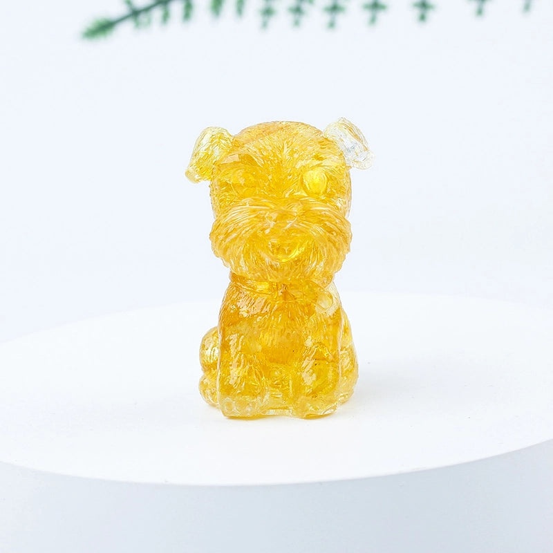Adorable Dog Shaped Crystal Figurines for Home Decor|Decorative Figurines