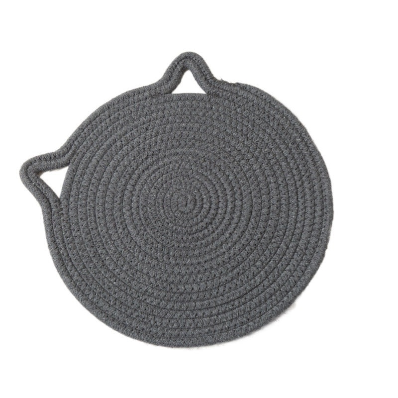 Adorable Cat Pattern Cotton Placemat for Dining Table | Home Decor & Kitchen Accessories
