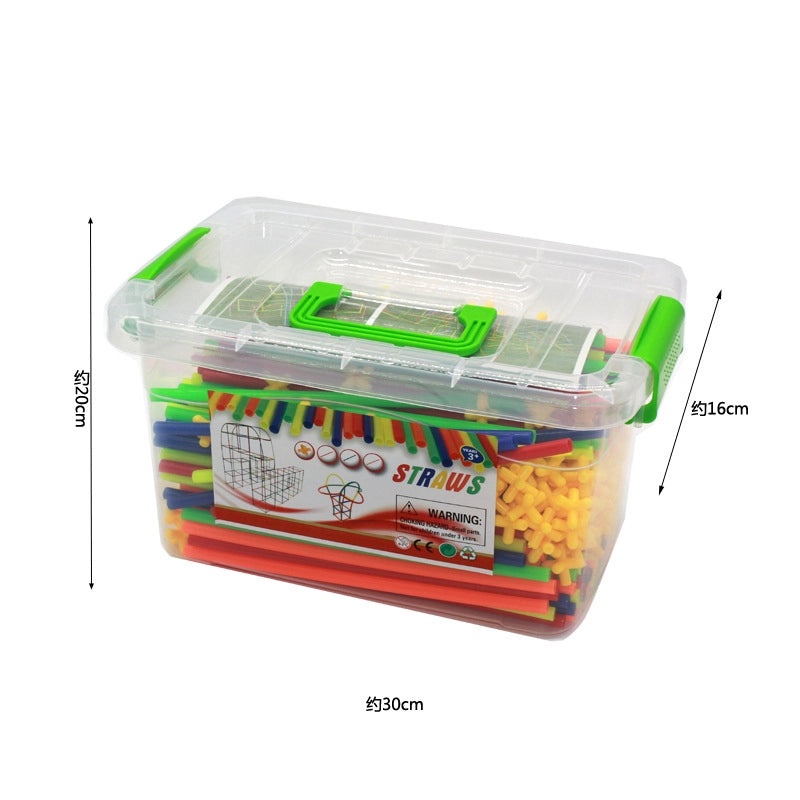 Creative 4D Straw Building Blocks Toy for Kids 3-7 Years | Early Education & DIY Toys