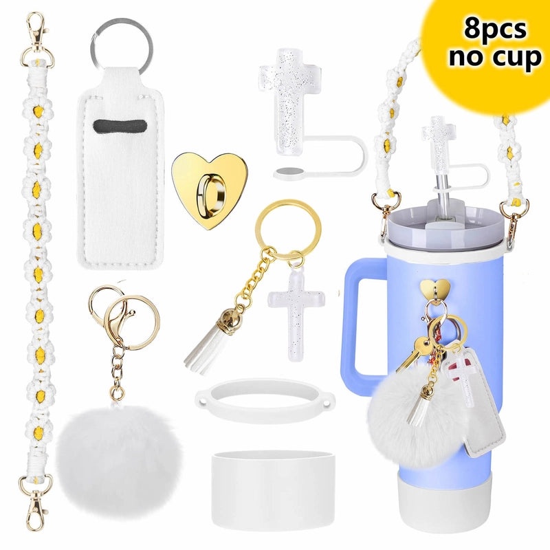 Red Heart Flower Silicone Cup Sleeve Set of 1|Drinkware Accessories