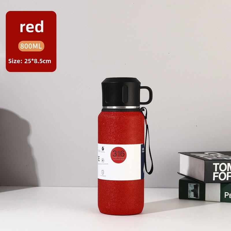 Large Capacity Stainless Steel Thermos Cup for Men and Women | Outdoor Sports Insulated Tea Kettle | Drinkware