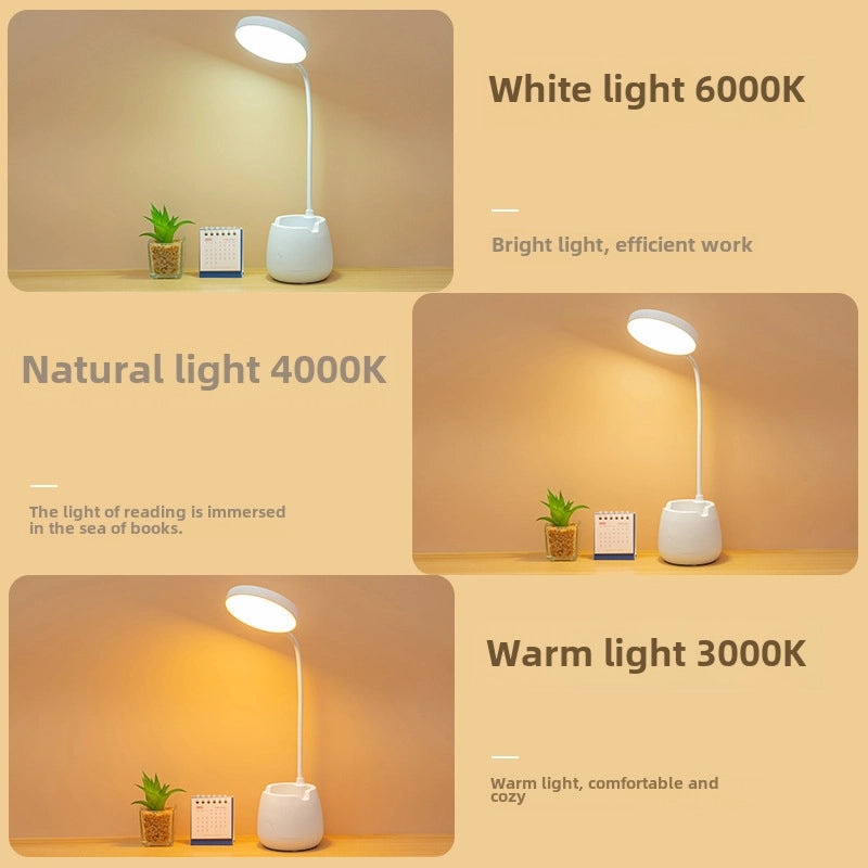 LED Rechargeable Desk Lamp Eye Protection Study Light for Kids Reading College Dorm Dormitory|Lighting & Lamps