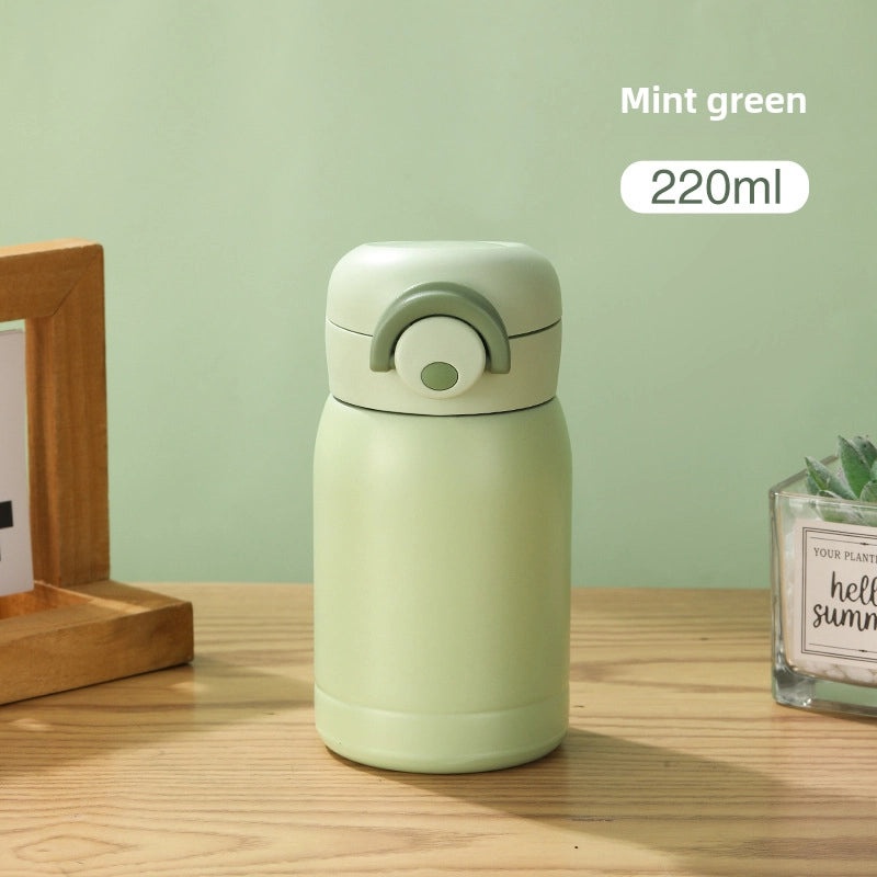 304 Stainless Steel Mini Vacuum Bottle Portable Kids Water Cup Simple Design|儿童水杯