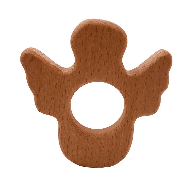 Natural Beech Wood Baby Teether Toys|Baby Teethers & Soothing Toys