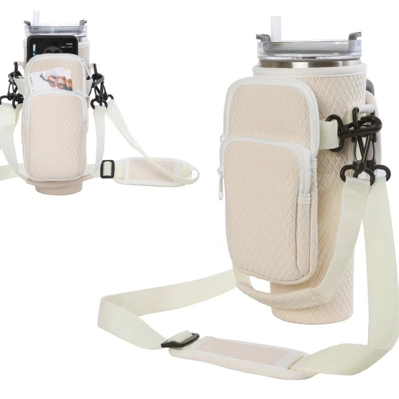 Casual Plain Fabric Coffee Cup Sleeve Single Piece|Drinkware Accessories