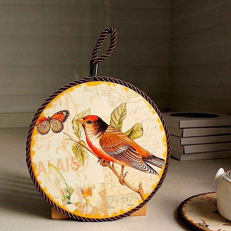 Floral Ceramic Placemat for Casual Vacation Dining 1 Piece|Home & Kitchen Table Linens