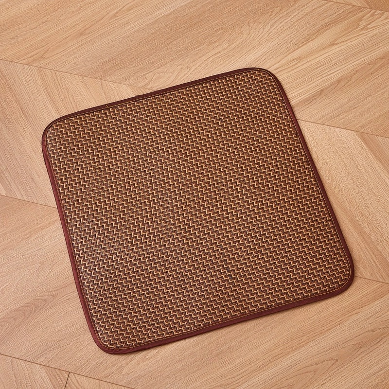 Summer Ice Silk Breathable Rattan Chair Cushion Horseshoe Shape for Office Student Use|Home & Garden > Furniture Accessories