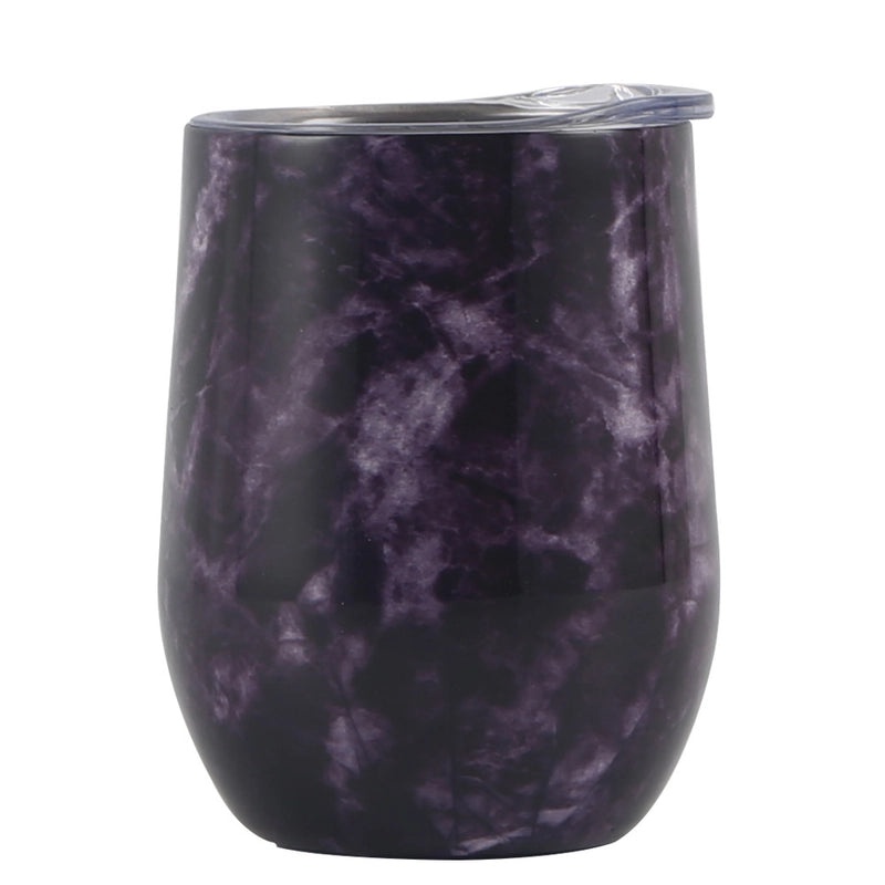 Stylish Stainless Steel Thermos Cup with Stripe and Solid Color Design | Drinkware & Thermoses