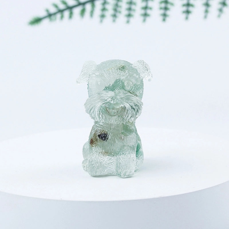 Adorable Dog Shaped Crystal Figurines for Home Decor|Decorative Figurines