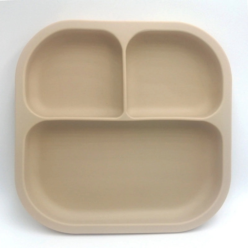 Kids Silicone Suction Plate Food Grade Dishwasher Safe Thickened Square Baby Tableware|Baby Feeding Accessories