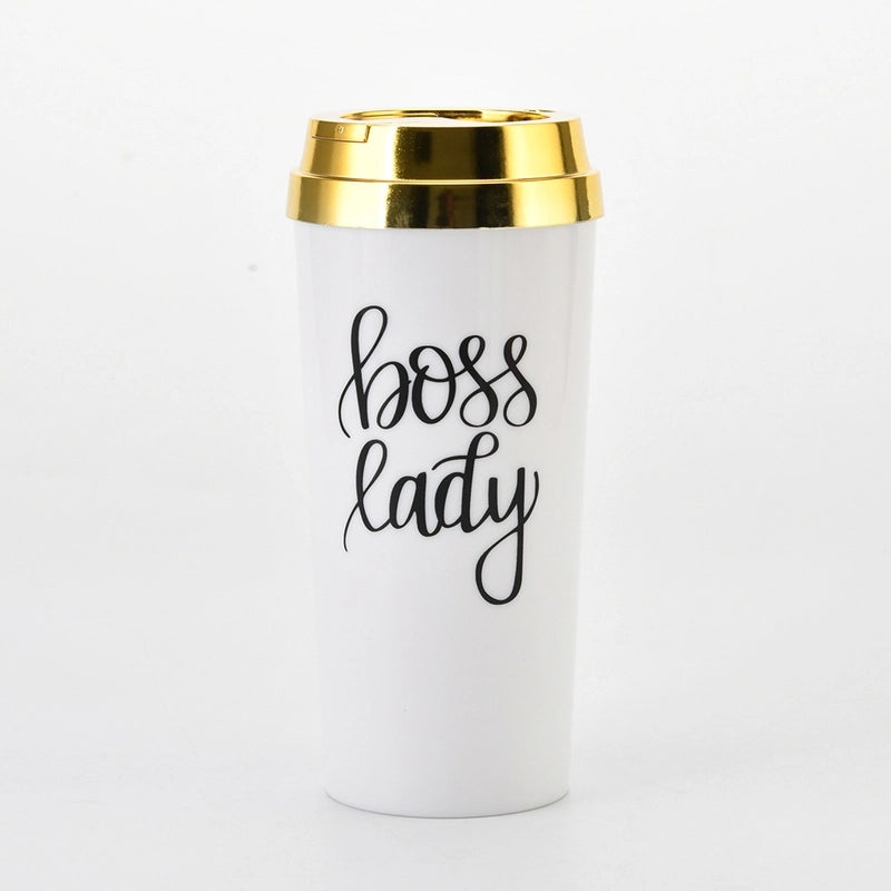 2022 New Double Acrylic Letter Coffee Cup Insulated Portable Water Tumbler | Drinkware & Cups