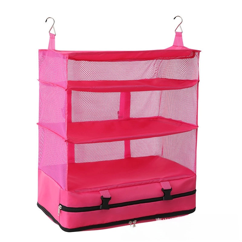 Three-layer Hanging Storage Bag for Clothes and Books | Home Storage & Organization