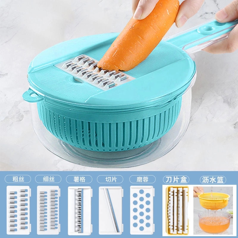 Multi-functional Kitchen Vegetable Cutter Egg White Separator Shredder Household Wheat Straw Cleaning Wipes | Kitchen Tools & Gadgets