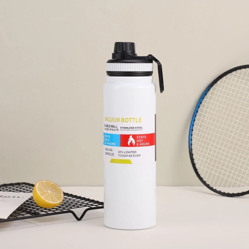 Casual Stainless Steel 304 Thermos Cup with Letter Design 201 Grade | Drinkware & Thermos Bottles