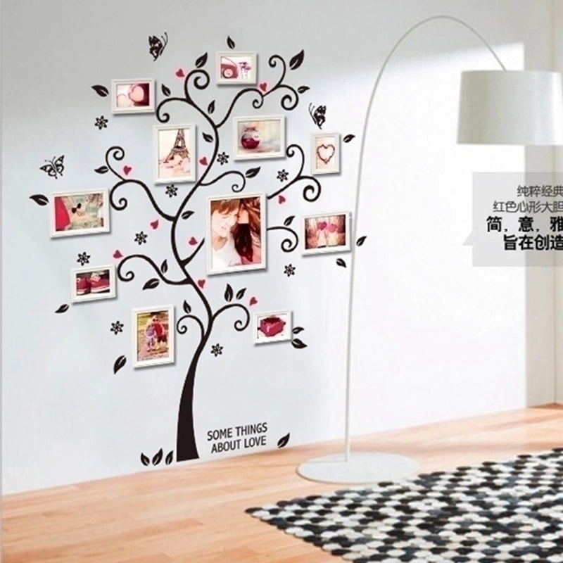 Five Generations Tree Photo Frame Wall Stickers for Bedroom Living Room Wedding Room Decor | Home Decor & Wall Art