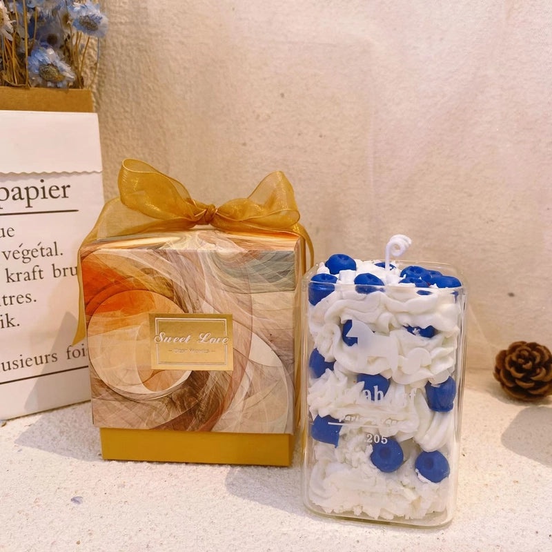 Elegant Multicolor Scented Soy Wax Candle for Home & Party Decor