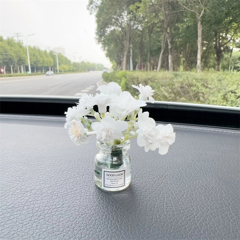 Elegant Minimalist Flower Glass Ornaments for Women|Home Decor Accessories