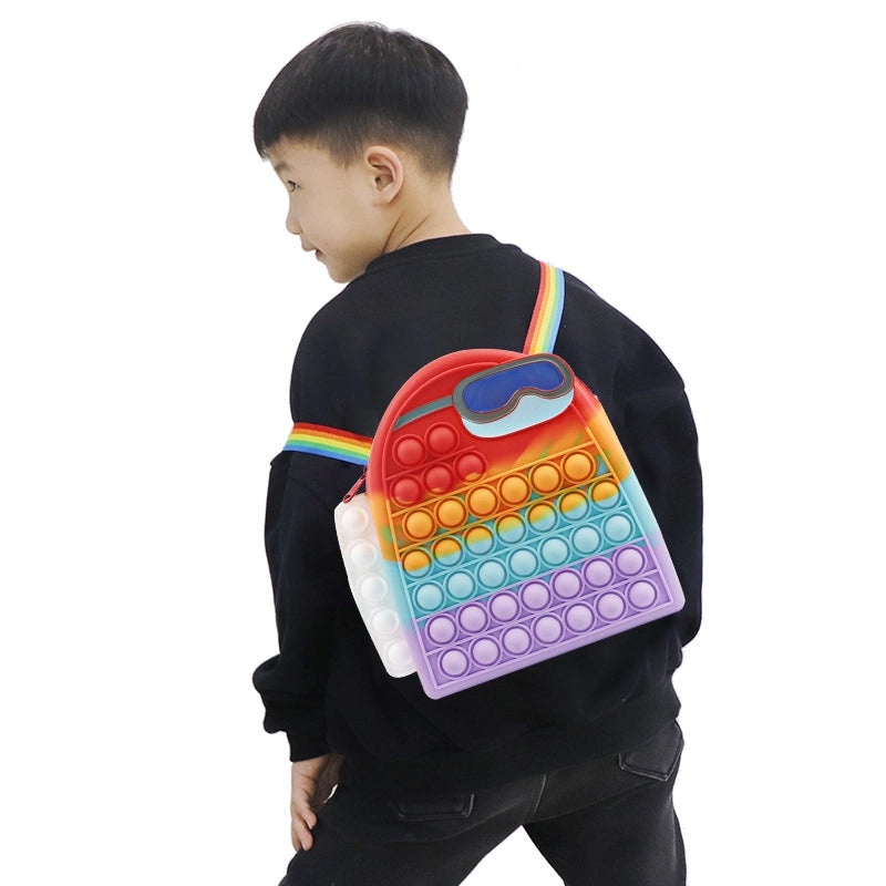 Toddler Fidget Toys Ages 3-6|Color Block Silicone Sensory Toys for Kids|Preschool Stress Relief Toys|Sensory Play Accessories|Baby Toys|Toddlers 