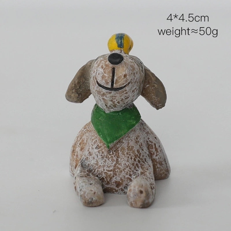 Adorable Cartoon Resin Figurines Decorative Artificial Ornaments for Home|Home Decor