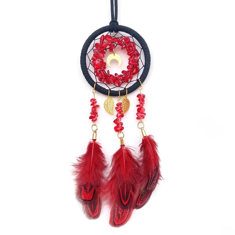 Crystal Feather Car Rearview Mirror Pendant Hanging Ornament Stylish Auto Interior Decoration|Car Accessories