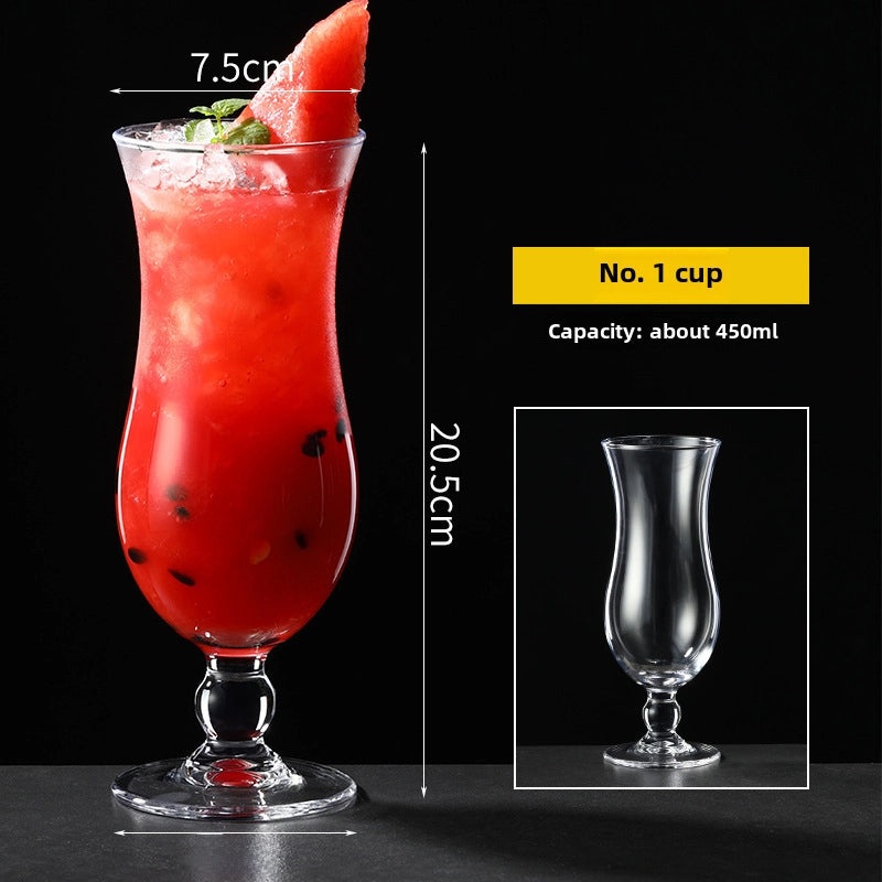 Large Capacity Glass Juice Cup for Milk Tea Mojito Cocktail Bars | Drinkware & Glassware