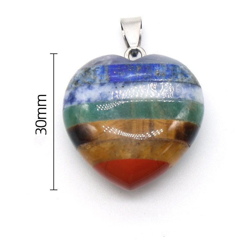 Natural Amethyst & Jade Multi-Stone Crystal Pendant | Jewelry Accessories