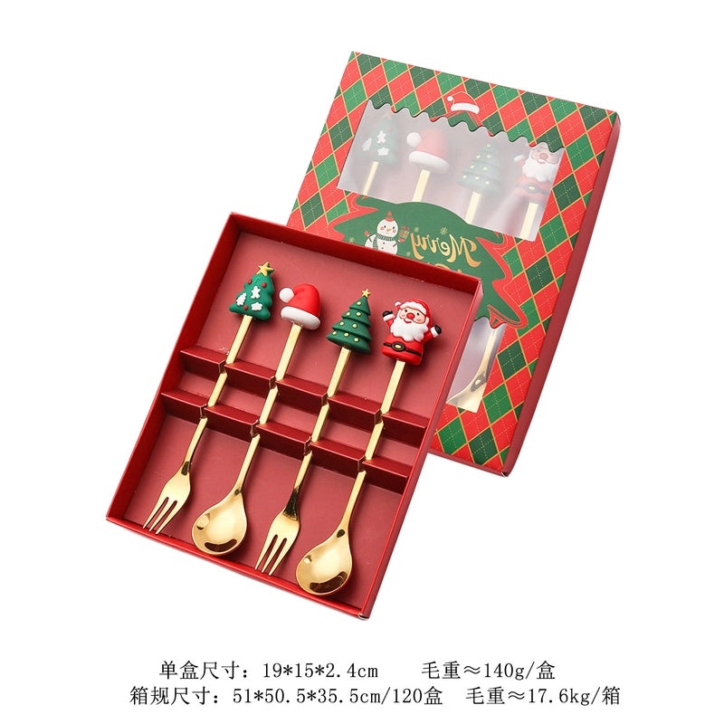 Festive Cartoon Stainless Steel Tableware Set for Kids|Kids Tableware & Dining Essentials