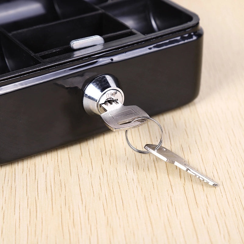 Mini Metal Cash Box with Key for Home and Car Storage | Home Storage & Organization
