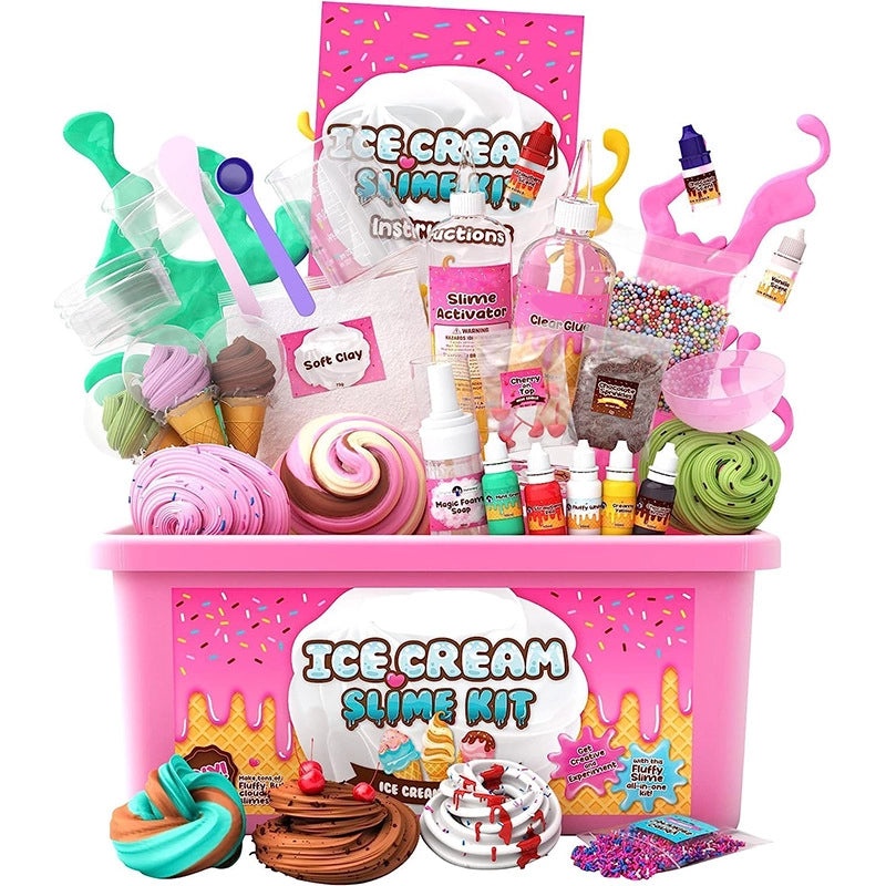 DIY Slime Kit for Handmade Ice Cream Puzzle Science Experiment Decompression | Educational Toys & Kits