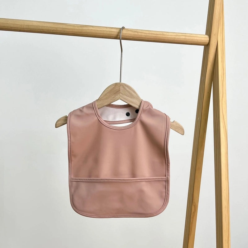 Waterproof Baby Bib with Cartoon Print Sleeveless PU Spit Bag Soft Infant Feeding Accessory|Baby Accessories