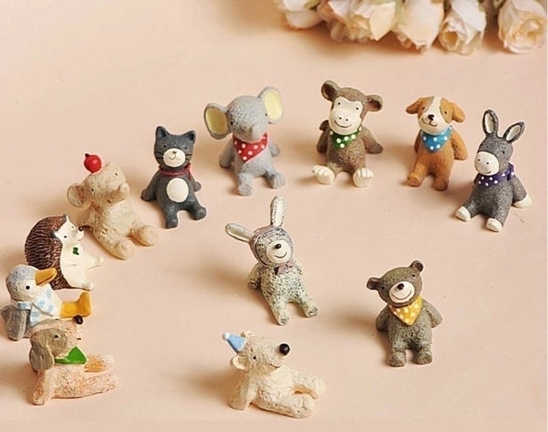 Adorable Cartoon Resin Figurines Decorative Artificial Ornaments for Home|Home Decor