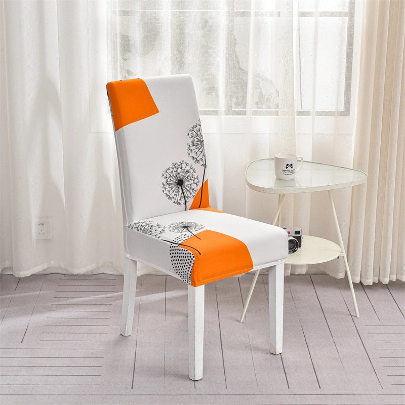Minimalist Geometric Polyester Chair Cover for Casual Elegant Decor | Home Decor & Furniture Accessories