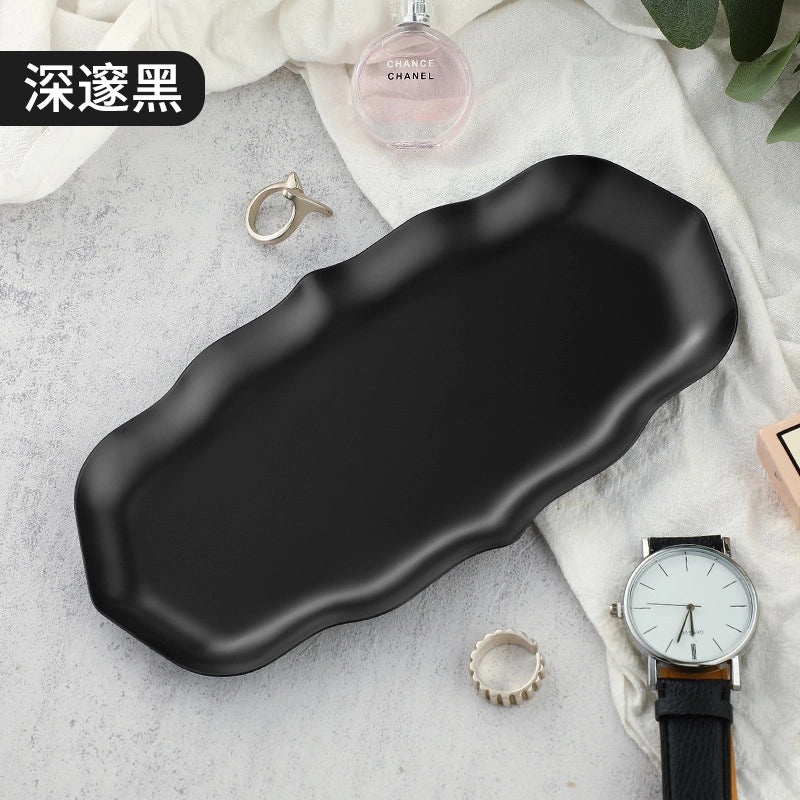 Wave-shaped Stainless Steel Jewelry Tray | Jewelry Storage