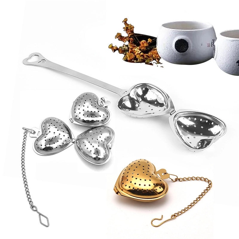 Heart Shaped 304 Stainless Steel Tea Infuser for Casual Use 1 Piece|Kitchen & Dining Accessories