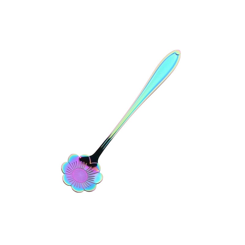 Vacation Floral Stainless Steel Spoon Single Piece | Kitchen & Dining Accessories