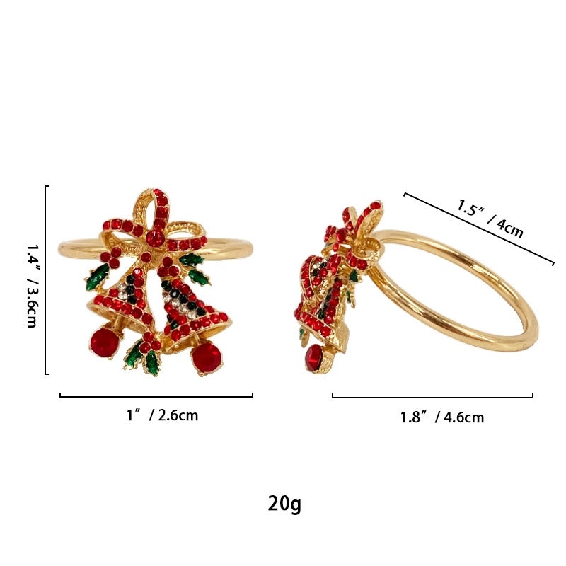 White Floral Napkin Rings Set | Home & Kitchen Tableware