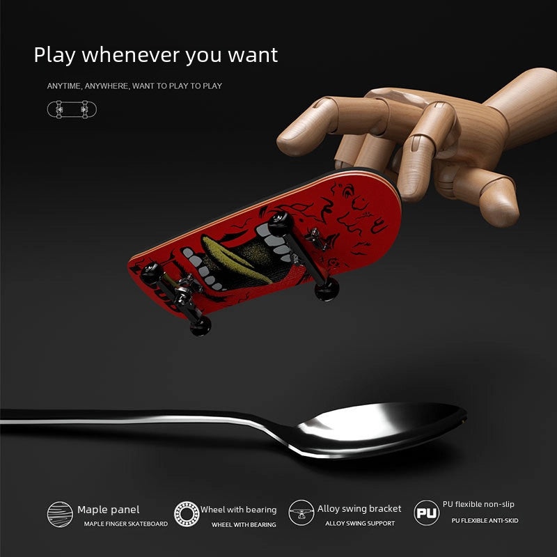 DIY Mini Finger Scooter Toy with Alloy Bearings and Maple Deck for Kids|Children's Toys & Fingerboards