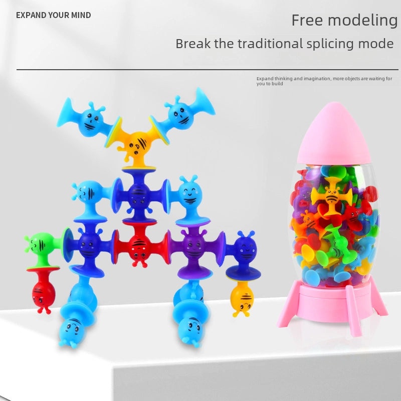 Creative Bee Sucker Soft Building Blocks with Music Suction Educational Kids Toy|Educational Toys