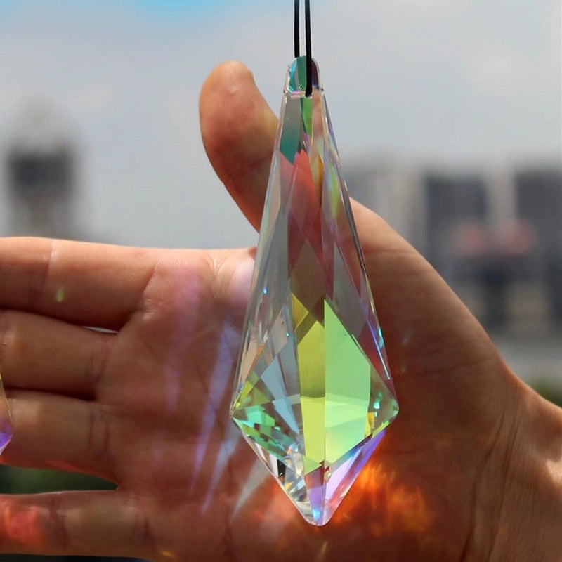 Elegant Geometric Heart Crystal Suncatcher for Home Decor|Home Decor & Accessories