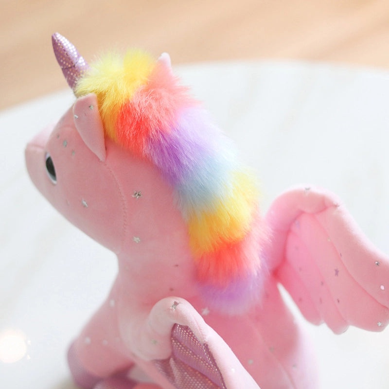 Rainbow Angel Horse Plush Doll for Kids|Toys & Games Plush Toys